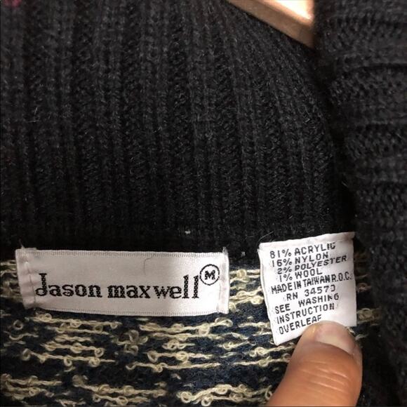 Vintage Cowl Neck Grandma Style Sweater - Picture 5 of 6